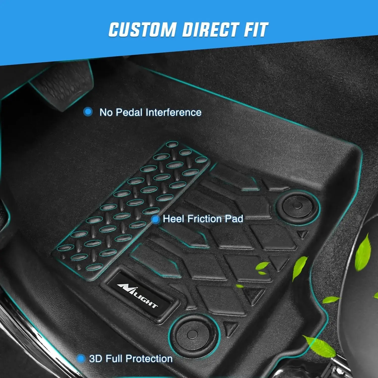 2017-2025 Jeep Compass TPE Floor Mats
