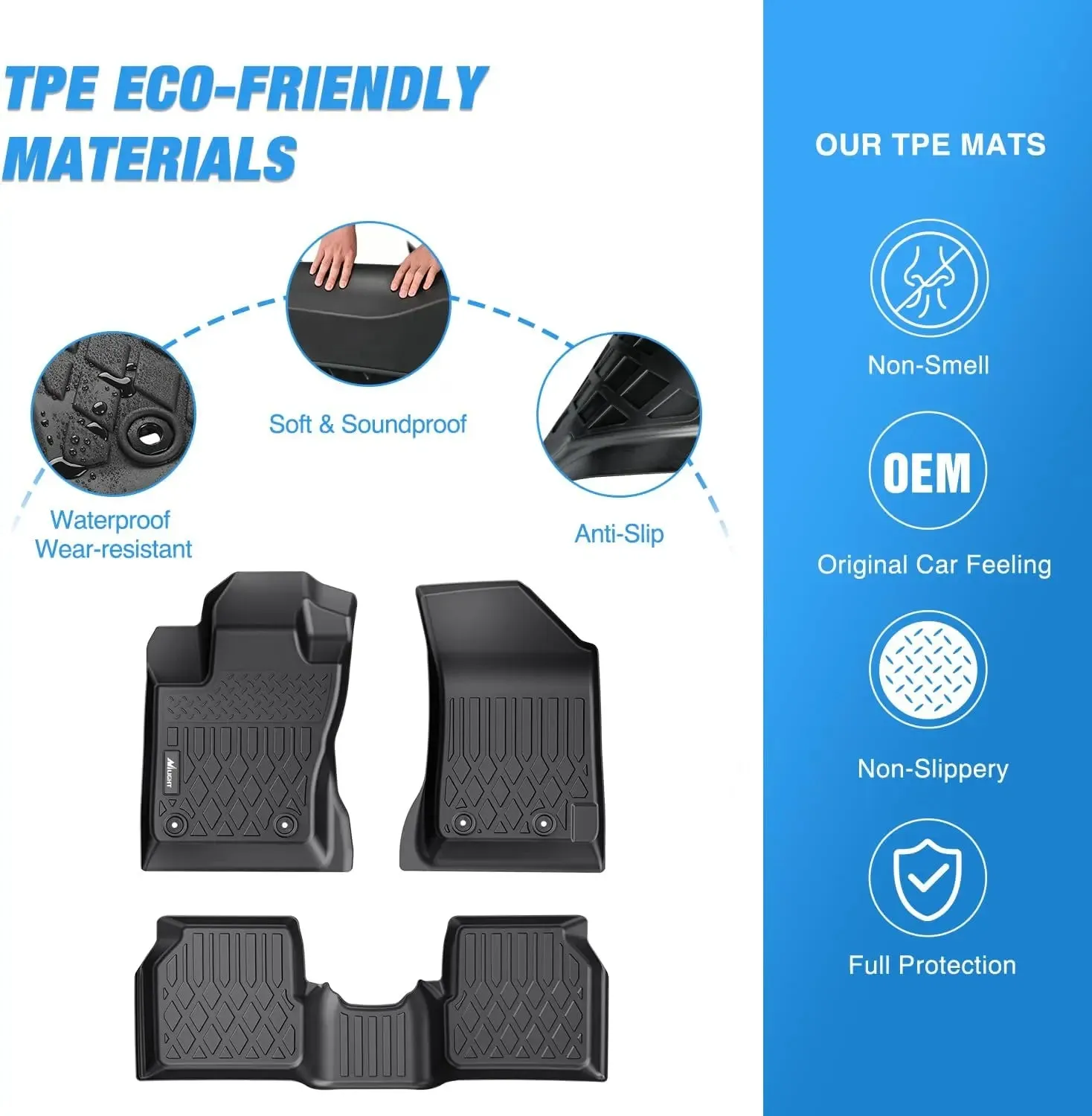2017-2025 Jeep Compass TPE Floor Mats