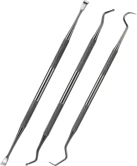 3 Pieces Dog Dental Tooth Scaler and Scraper Stainless Double Headed Tarter Removing Tool Scraper Pet Teeth Cleaning Tools for Dog and Cat