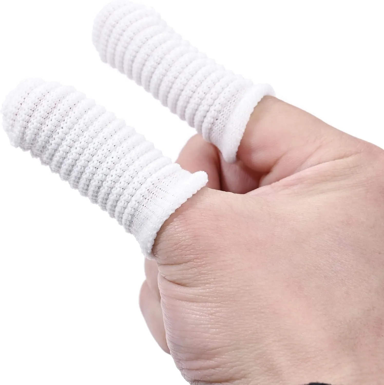 30 Pcs Pet Finger Toothbrush - 360 Spiral Design with Knitted Polyester for Dogs & Cats, Gentle Dental Cleaning Finger Sleeve for Oral Care, Reusable Grooming Supplies