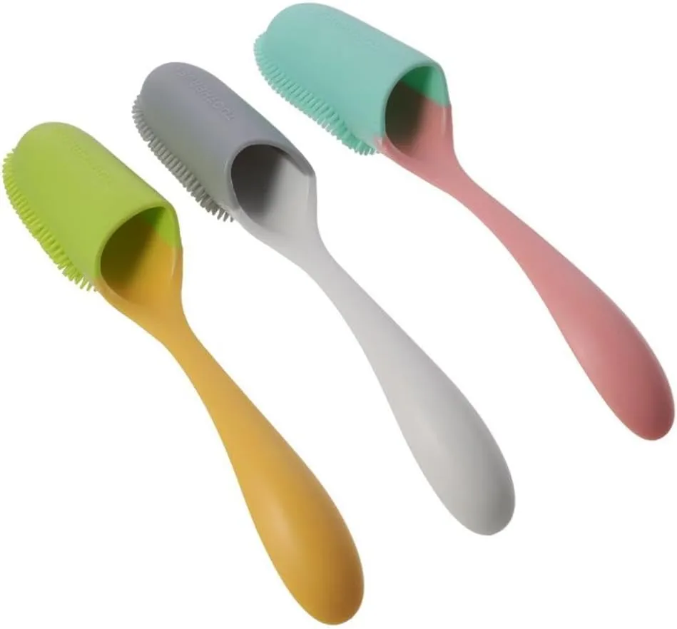 3PCS Practical Dog Teeth Cleaning Kit, Durable Efficient Cleaning, Pet Ergonomic Handle Design Finger Toothbrush Kit