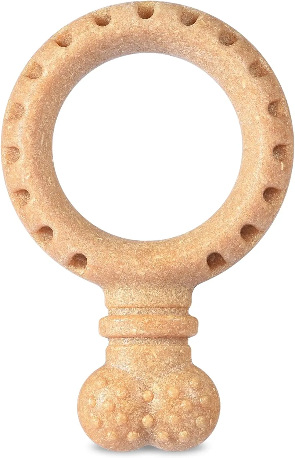 Arm & Hammer for Pets Barkies Ring Compressed Wood Collection, 5.5 Inch Peanut Butter Flavored Wood Blend Chew Toy for Dogs | Faux Stick, Splinter-Free, Safer & Durable Alternative to Chewing Sticks