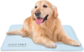 AVANTPET Cool Gel Reversible Comfortable Pet Cooling mat for Cats and Dogs, Pressure Activated, Non-Toxic Gel, Easy to Clean, Water Proof (Large, Blue)