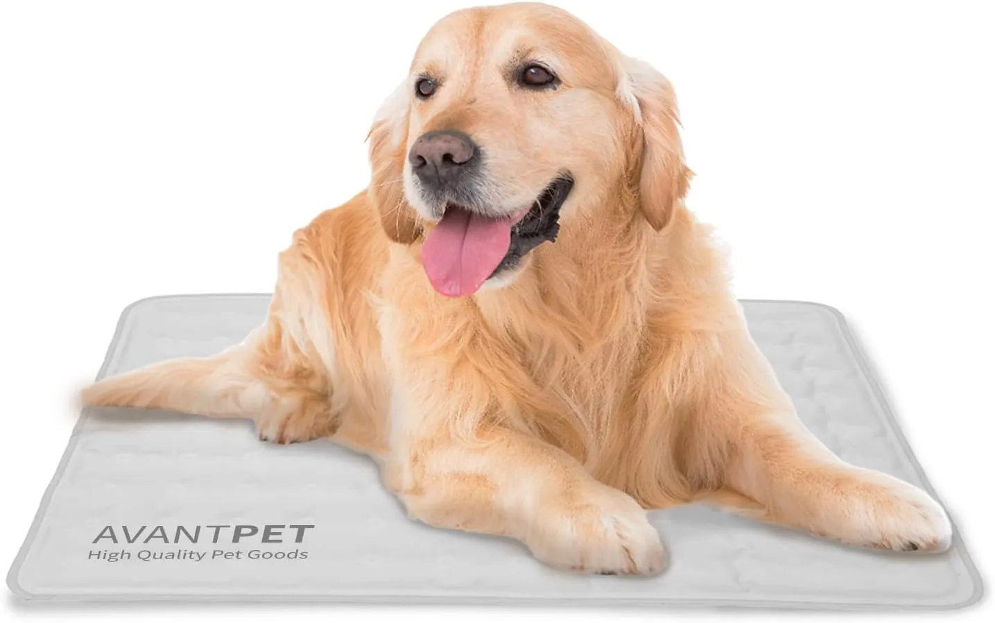 AVANTPET Cool Gel Reversible Comfortable Pet Cooling mat for Cats and Dogs, Pressure Activated, Non-Toxic Gel, Easy to Clean, Water Proof (Large, Grey)