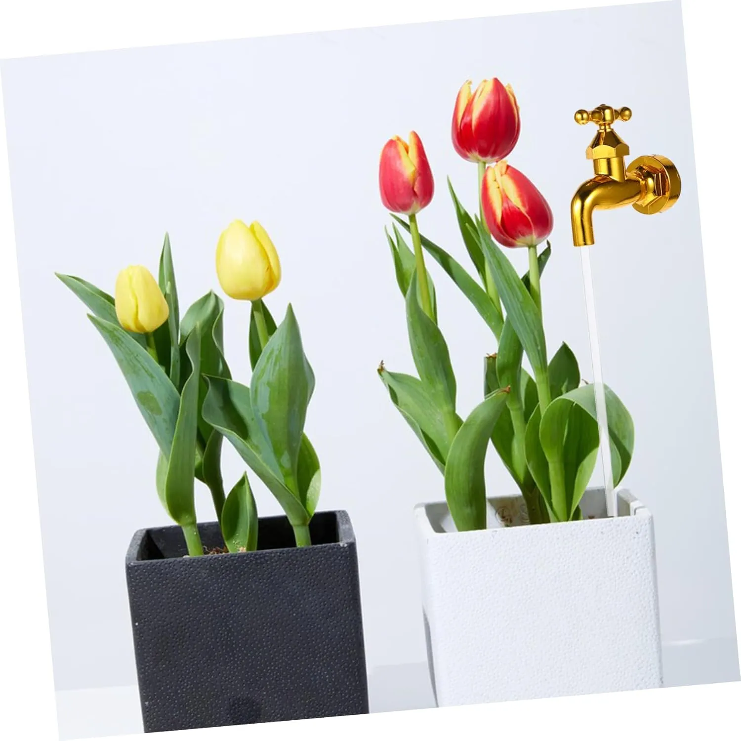 Balacoo Visible Floating Spout Fountain Faucet Garden Faucet Decor DIY Water Fountain Kit Sturdy Plastic Material Home Courtyard Art