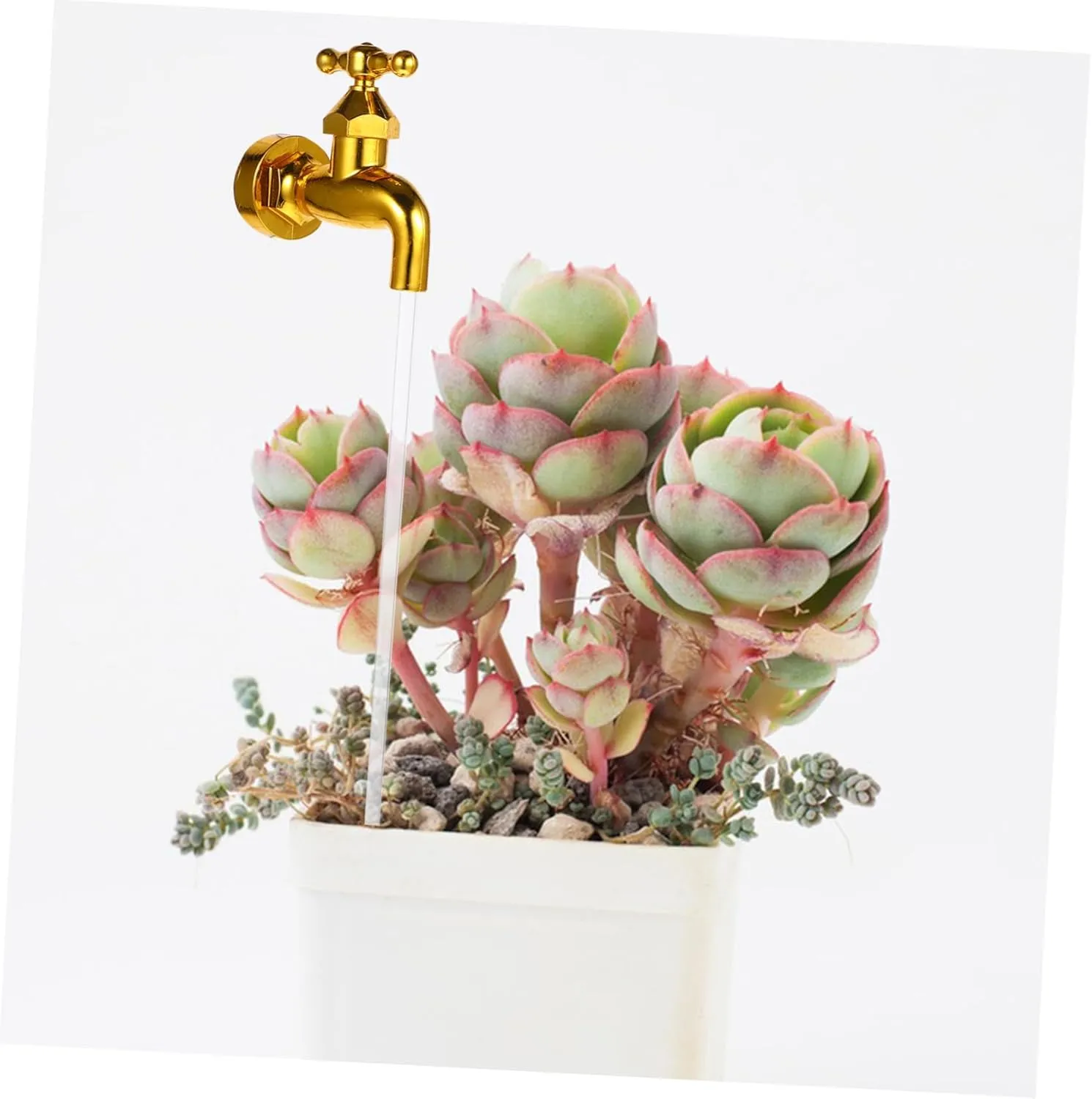 Balacoo Visible Floating Spout Fountain Faucet Garden Faucet Decor DIY Water Fountain Kit Sturdy Plastic Material Home Courtyard Art