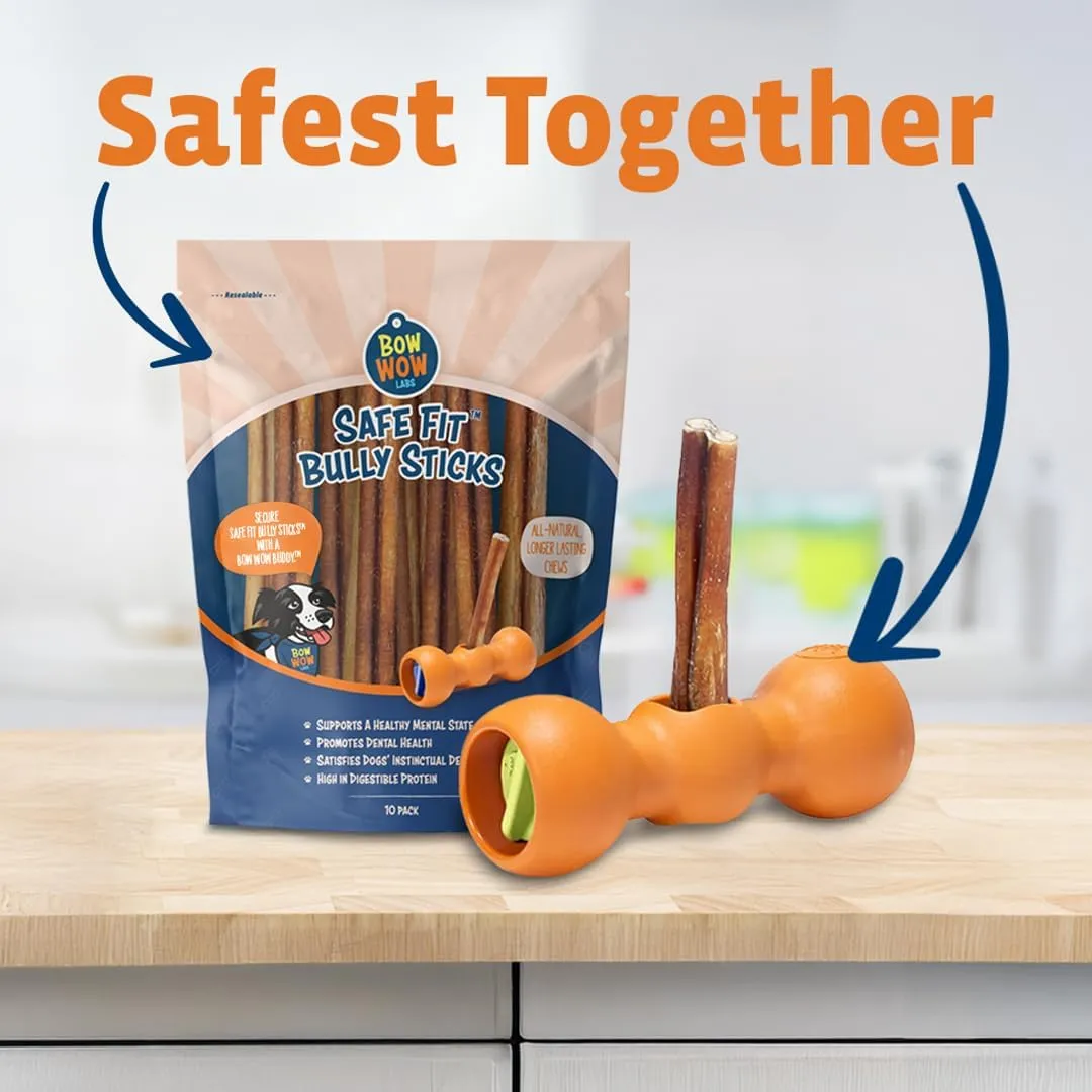 Bow Wow Labs Buddy Safety Device | Newly Redesigned Bully Stick Holder for Dogs | Made in The USA | Dishwasher Safe (S)