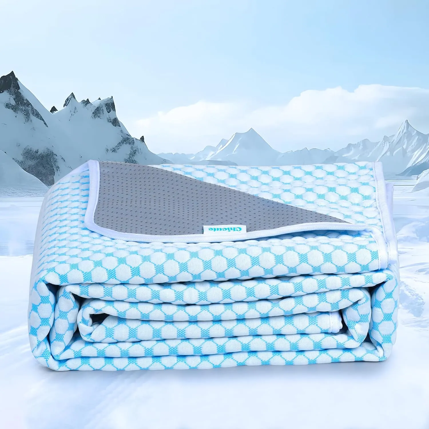 Chicute Dog Cooling Blanket for Sofa Bed Couch - 60x80 Waterproof Pet Blankets Dog Bed Cover, Q-MAX>0.5, Washable Throw Blanket Protector Cover for Small Medium Large Dogs Cats, Pearl Blue