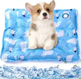 Cooling Mat for Cats and Dogs 15.7 X 19.7 Inch, Pet Cooling Mats, Water Injection Puppy Cooling Mat for Summer, Easy Washable Cooling Pad for Dog, Keep Your Furry Friends Cool Indoor & Outdoor