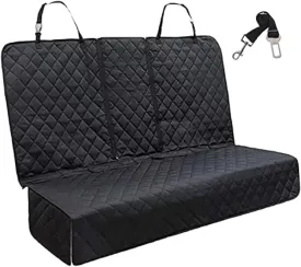 Dog Car Seat Cover for Back Seat Pet Cover for Dogs Waterproof Pet Bench Seat Cover Scratch Proof Nonslip Durable Back Seat Cover Protector for Cars Trucks and SUVs Universal Size