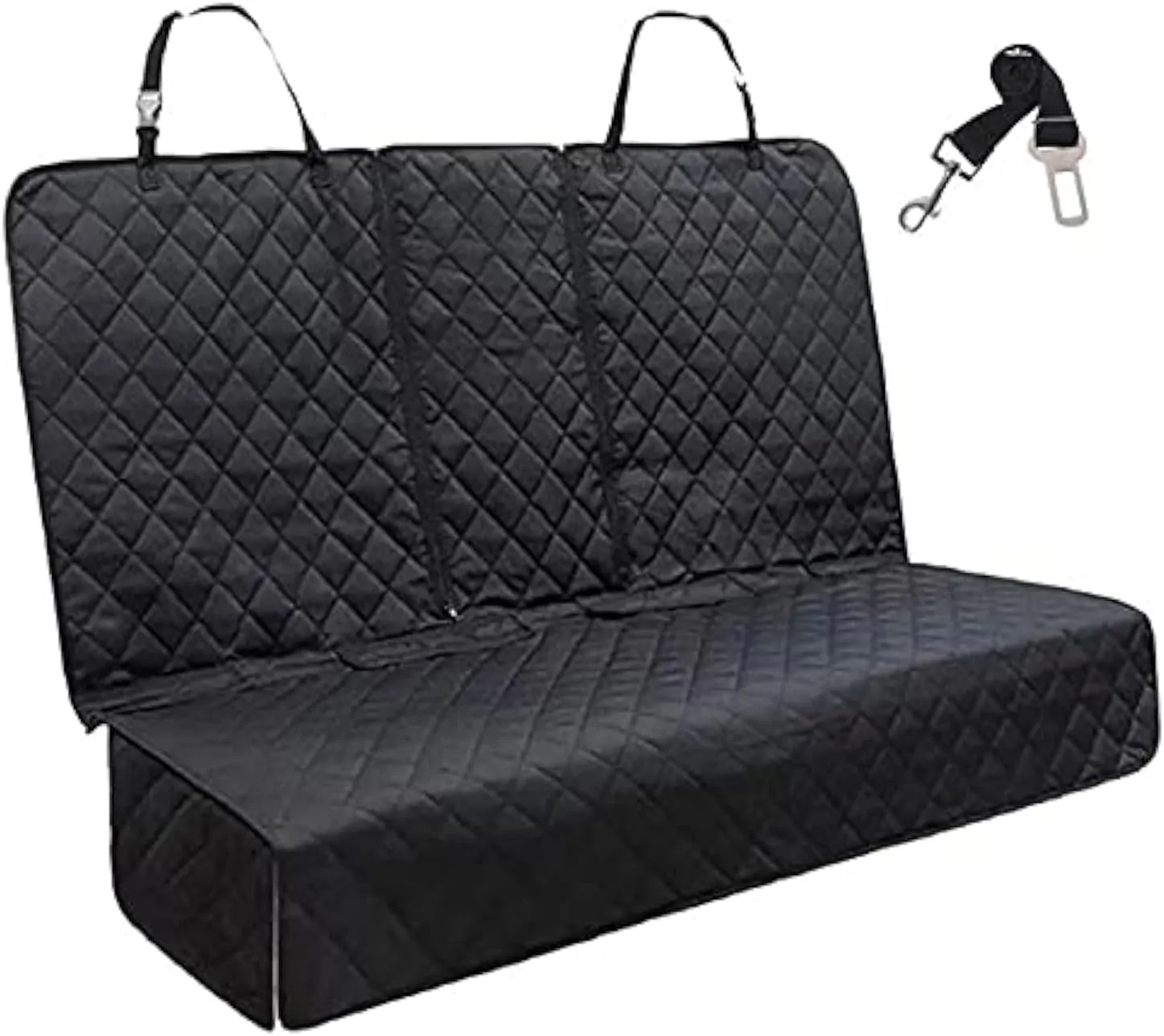 Dog Car Seat Cover for Back Seat Pet Cover for Dogs Waterproof Pet Bench Seat Cover Scratch Proof Nonslip Durable Back Seat Cover Protector for Cars Trucks and SUVs Universal Size