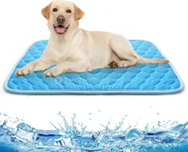 Dog Cooling Mat - Extra Large Thicken Self Cooling Mat for Small Medium Large Dogs,Easy Washable,Water Absorption Top,Materials Safe, (27 X 20 in)