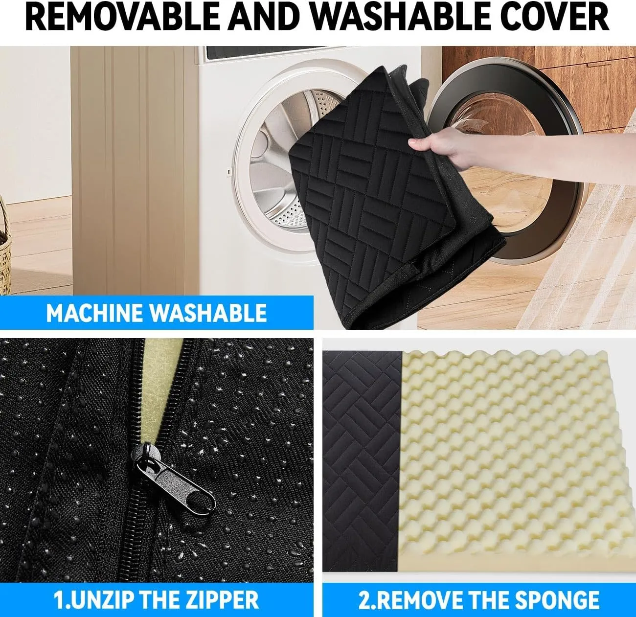 Dog Mat for Back Seat Extender for Dogs,Dog Bed for Car,Pet Cover for Hammock for Car,Hard Bottom Car Seat Cover for Dogs (Black, for car)