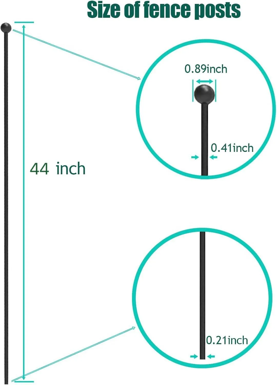 Dog Playpen Stakes, Accessories Replacing The Metal Posts of Pet Enclosures for Indoor Outdoor RV Puppy Medium Dogs Play Pens (40 inch, 8)
