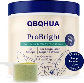 Dog Teeth Cleaning Powder, Dog Dental Powder and Cats Breath Freshener, Plaque Off Pet Tooth Cleaning lab co, Bad Breath & Tartar Remover for Dogs