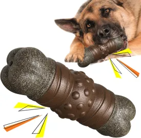 Durable Dog Chew Toys for Aggressive Chewers Dog Chew Toys Bully Sticks for Large Dogs Bones Teeth Cleaning Squeaky Sounds Toys Indoor Outdoor Relieving Boredom