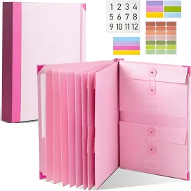 Folio Document Organizer, Folio Folders with Pockets, Family Important Document Organizer Binder, Life Binder Organizer Kit for Documents
