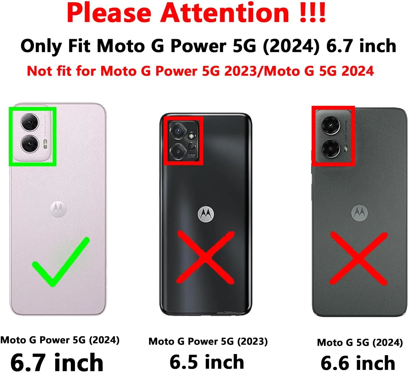 for Moto G Power 5G 2024 Case,with Screen Protectors and Camera Cover,[Military Grade] 16ft.Drop Tested Cover with Magnetic Kickstand Protective Case for Motorola G Power 5G 2024, Purple