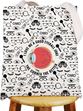 G2TUP Optometrist Tote Bag Optometrist Nursing Doctor Gifts Eye Doctor Gifts Optometrist Shoulder Bag Eye Surgeon Gift
