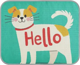 Hello Cartoon Cute White Dog Summer Gel Cooling mat for Dogs Self Cooling mat for Dogs for Chihuahua Indoors cat Essentials cama Fria para perro M