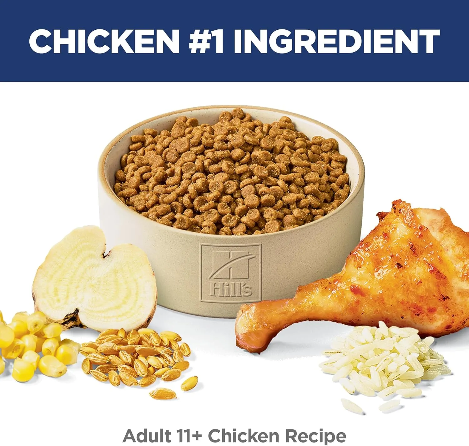 Hill's Science Diet Adult 11 , Senior Adult 11  Premium Nutrition, Dry Cat Food, Chicken Recipe, 7 lb Bag