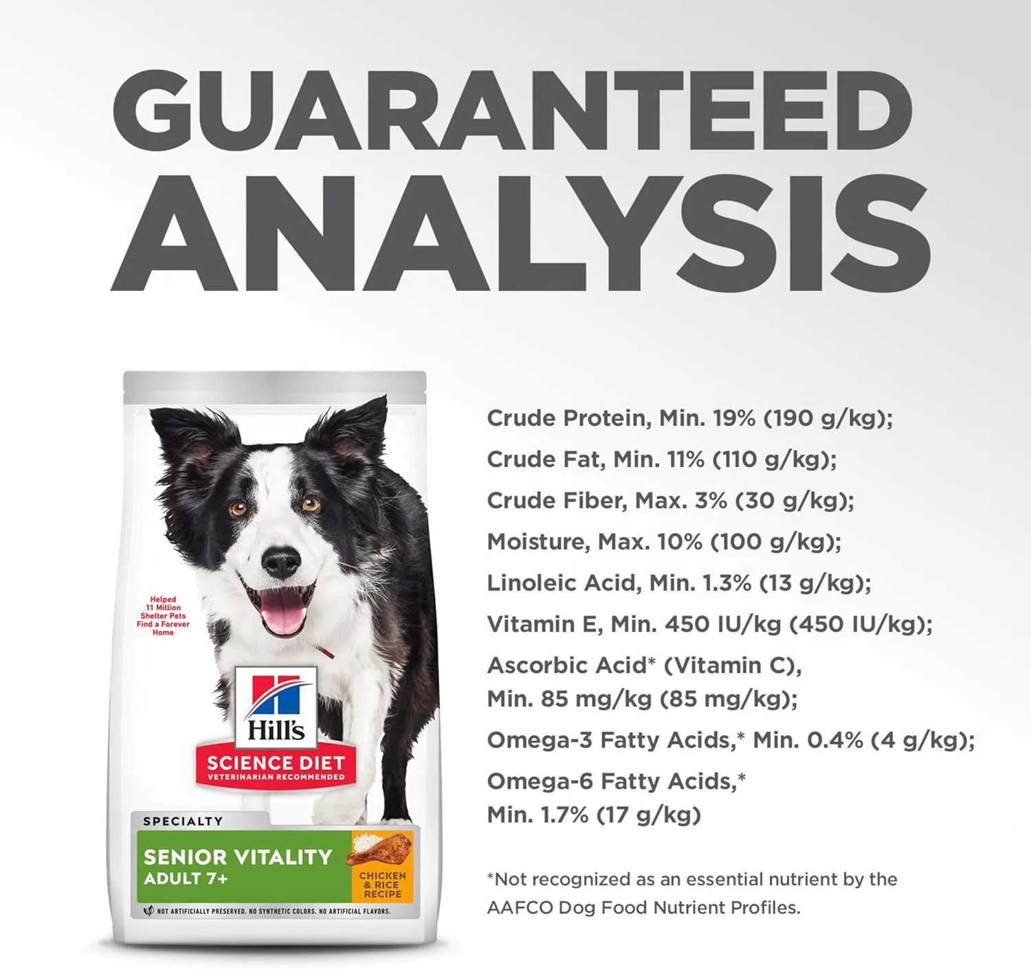 Hill's Science Diet Senior 7  Senior Vitality Chicken & Rice Recipe Dry Dog Food 21.5 lbs.