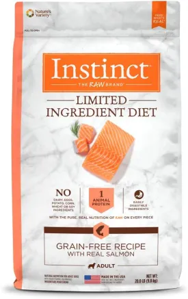 Instinct Limited Ingredient Diet, Natural Dry Dog Food, Grain Free Recipe - Real Salmon, 20 lb. Bag