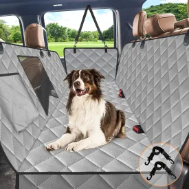 Kytely Dog Car Seat Cover XL, Heavy Duty Dog Seat Cover for Back Seat, 100% Waterproof Nonslip Hammock for Car with Side Flap, Scratch Proof Pet Back Seat Covers