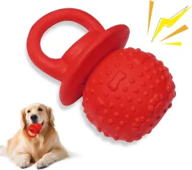 Latex Chew Dog Toys, Novelty Squeaky Pacifier Dog Toys for Teething Puppies, Mild Chewing Small, Medium, Large Dogs, Pet Dogs Supplies Newborn Puppy Gift