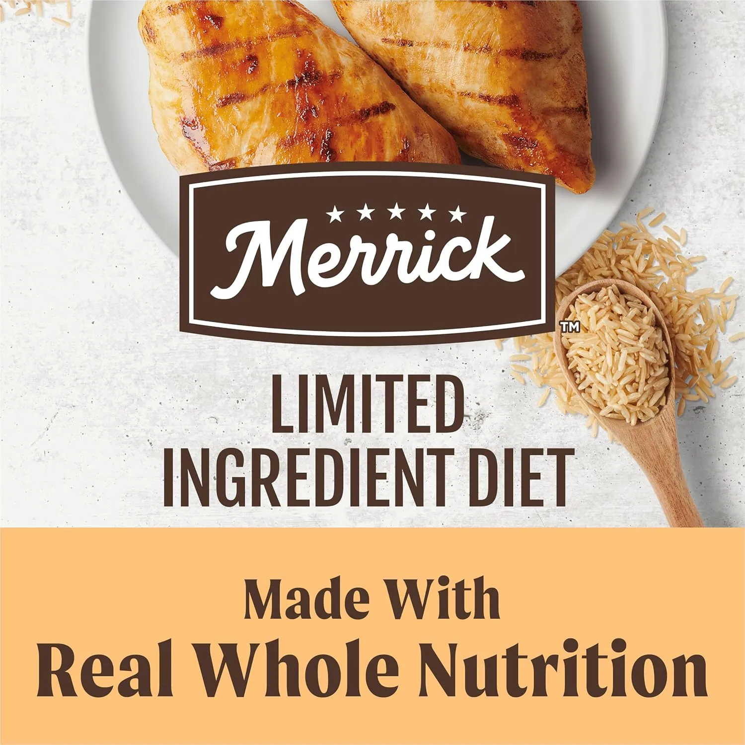 Merrick Limited Ingredient Diet Premium and Natural Kibble with Healthy Grains Chicken and Brown Rice Dog Food - 22.0 lb. Bag