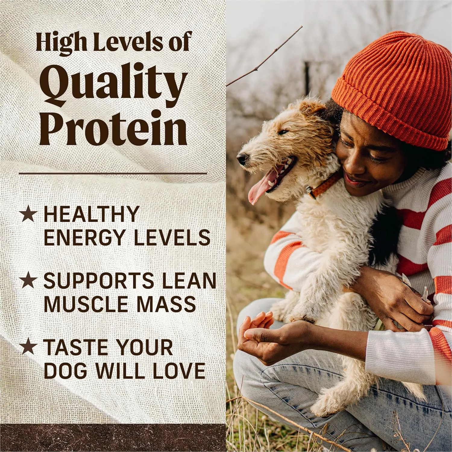 Merrick Premium Grain Free Dry Adult Dog Food, Wholesome And Natural Kibble With Beef, Bison And Sweet Potato - 10.0 lb. Bag