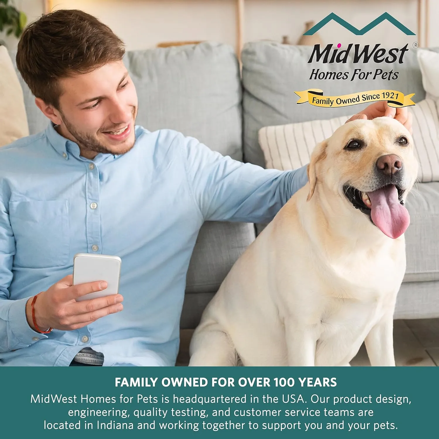 MidWest Homes for Pets New World Double Door Dog Crate Kit Includes One Two-Door Crate, Matching Gray Bed & Gray Crate Cover, 36-Inch Kit Ideal for Medium Dog Breeds