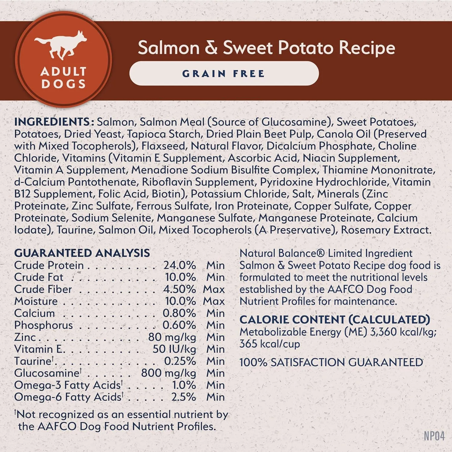 Natural Balance Limited Ingredient Adult Grain-Free Dry Dog Food, Salmon & Sweet Potato Recipe, 24 Pound (Pack of 1)