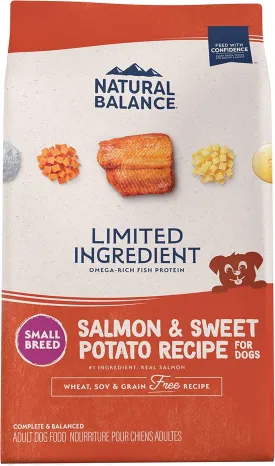Natural Balance Limited Ingredient Diet Salmon & Sweet Potato | Small-Breed Adult Grain-Free Dry Dog Food | 12-lb. Bag