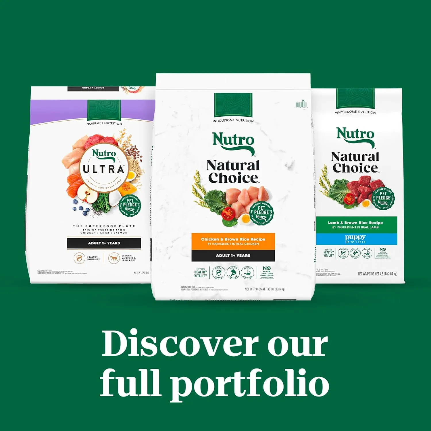 Nutro Natural Choice Adult Healthy Weight Dry Dog Food, Lamb and Brown Rice Recipe, 30 lbs.