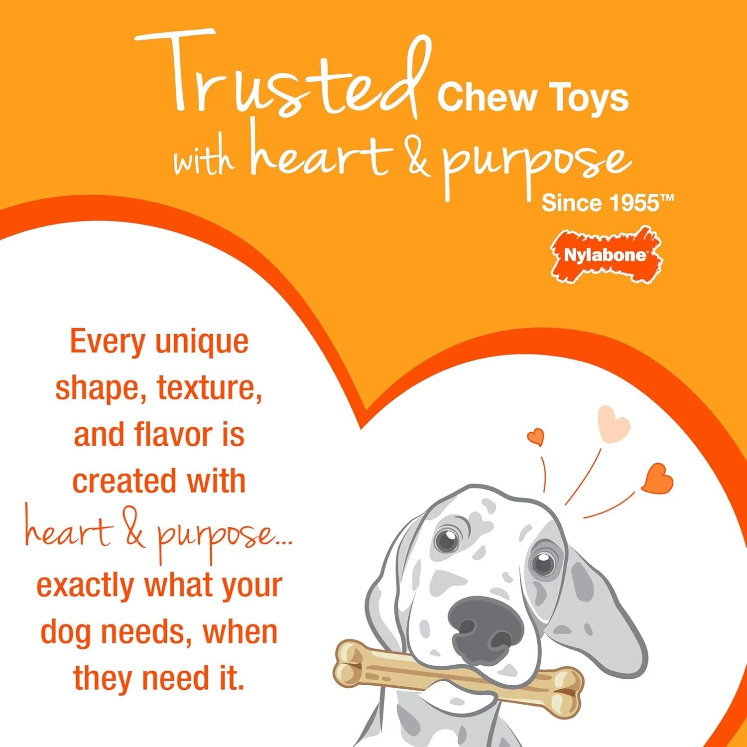 Nylabone Ergonomic Hold Wishbone Power Chew Toy for Dogs, Dog Toys for Aggressive Chewers, Bison Flavor, Small - Up to 25 Ibs, 1 Count
