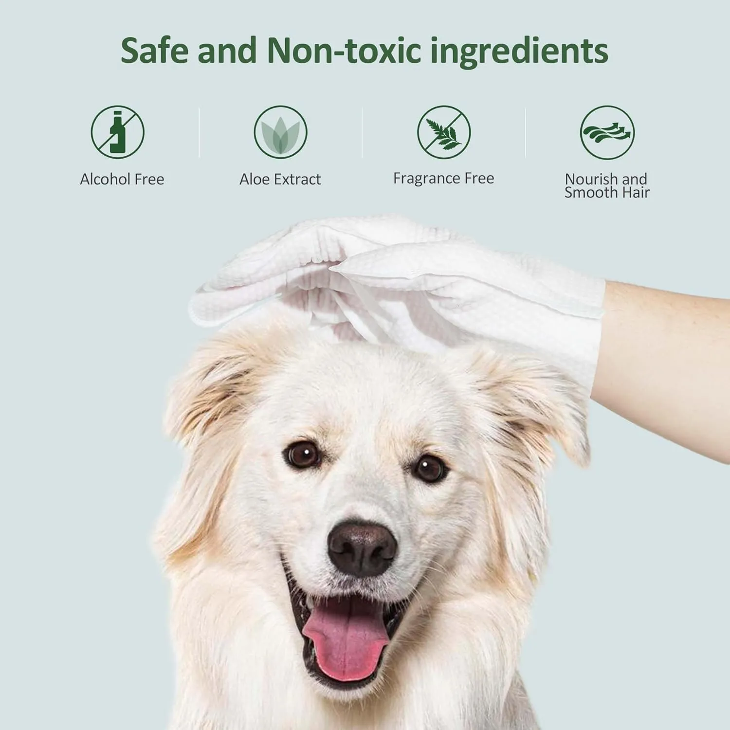 ORDORA Pet Cleaning Gloves for Dogs and CatsCleaning & Deodorizing Grooming Gloves, 12 Pack - All-in-One Grooming Solution for Daily Care and Travel