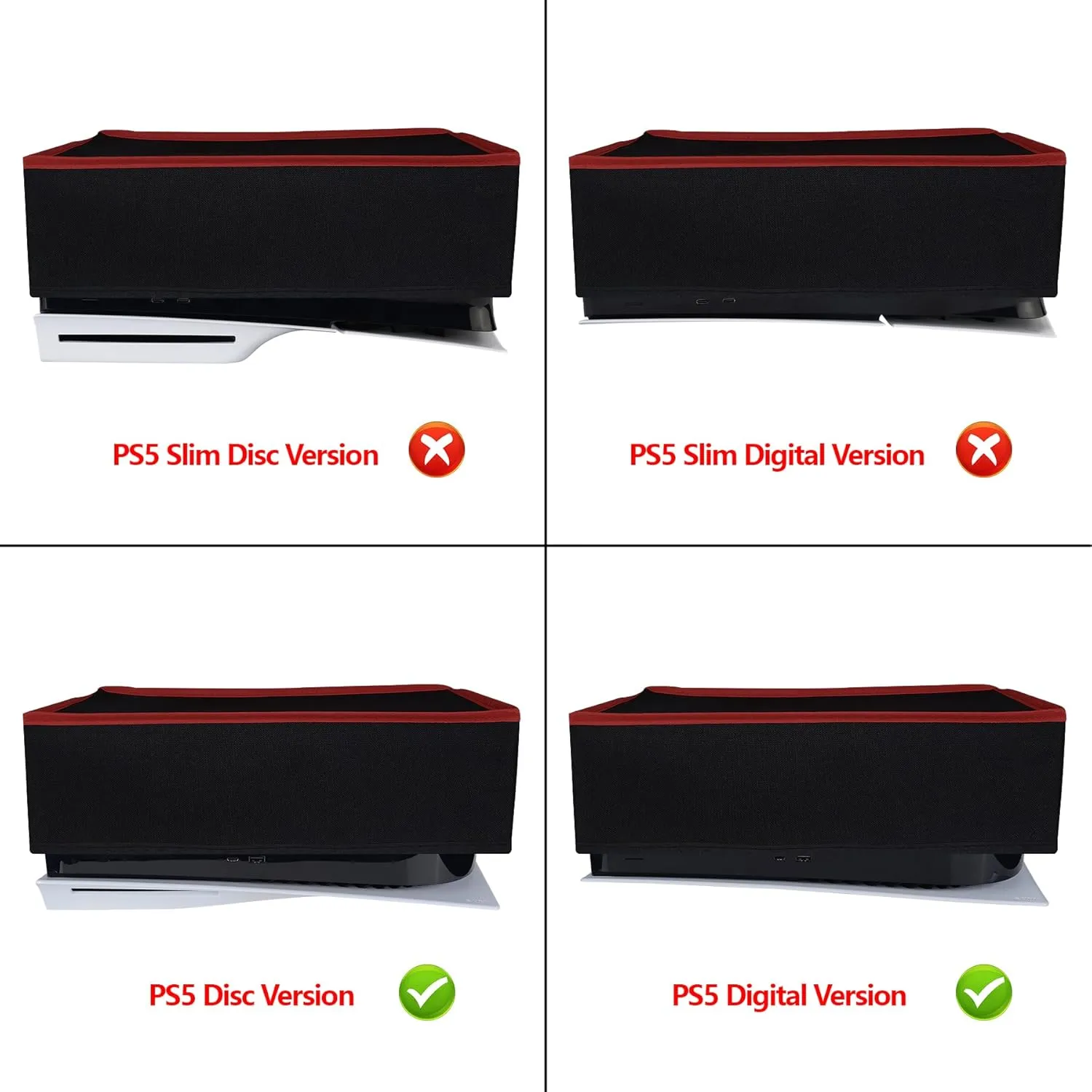 PlayVital Dust Cover for ps5 Console Digital Edition & Disc Edition - Horizontal ver