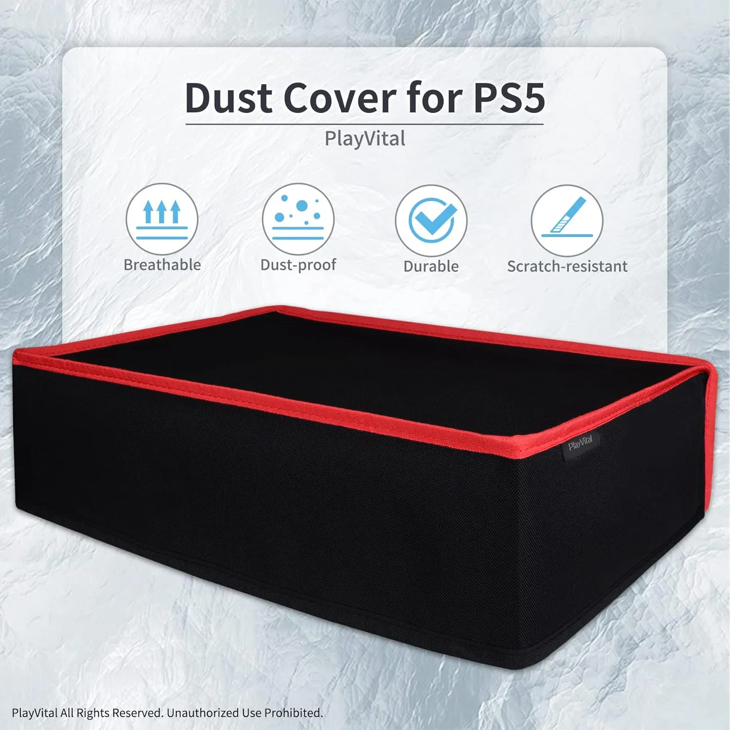 PlayVital Dust Cover for ps5 Console Digital Edition & Disc Edition - Horizontal ver