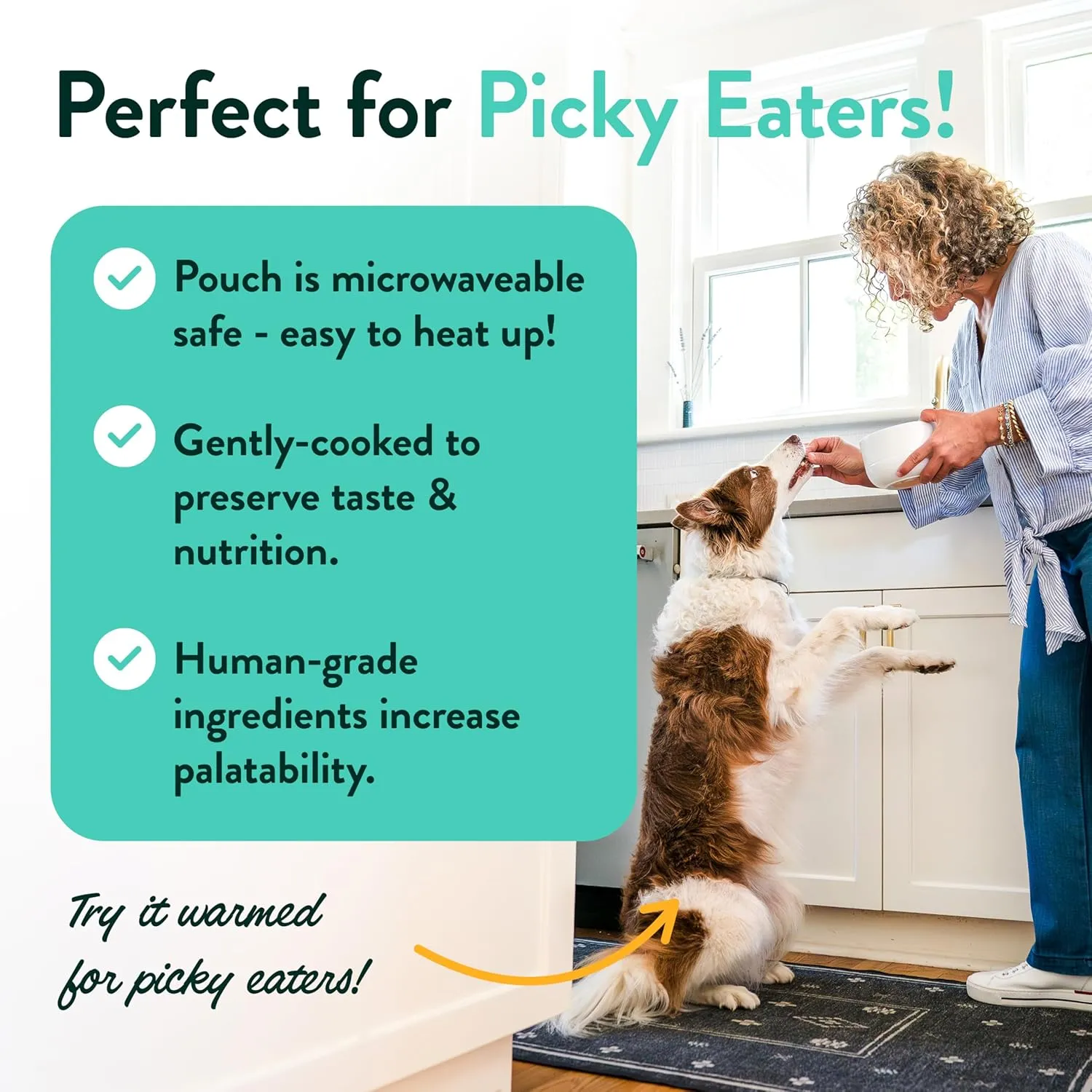 Portland Pet Food Company Rosies Beef N' Rice Fresh Dog Food Pouches - Human-Grade, Gluten-Free Wet Pet Meal Topper & Mixers - Small & Large Breed Puppy & Senior Dogs - Made in The USA - 5 Pack