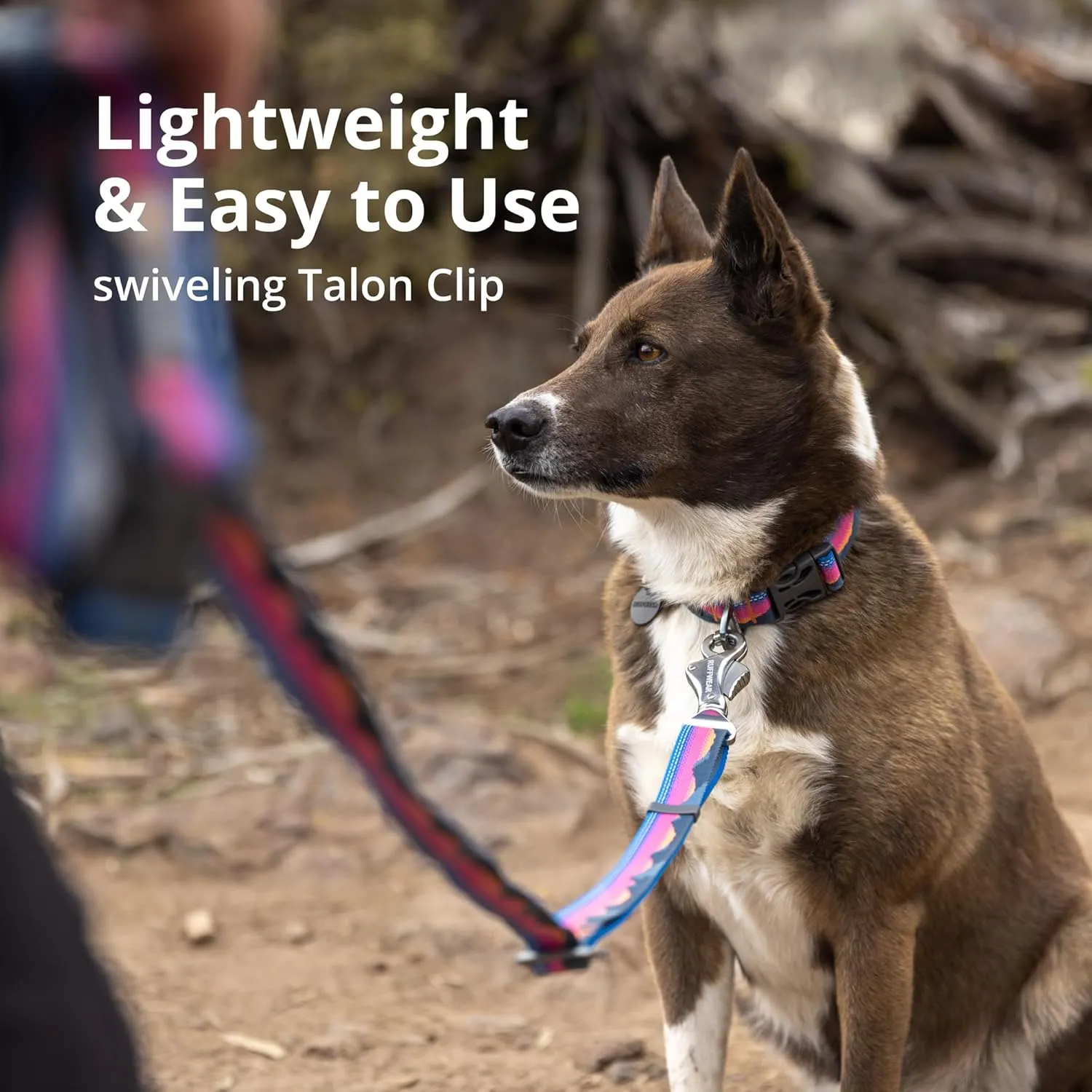 Ruffwear, Crag Ex Leash, Extendable Dog Leash, Hand-Held or Waist-Worn Reflective Lead, Alpine Dusk