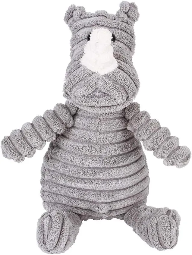 Stuffing Squeaky Plush Dog Toy Chew Speak Toy (Rhino)