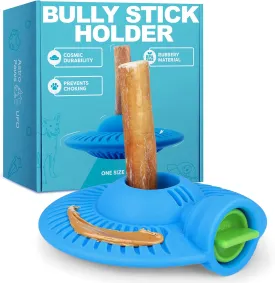 UFO Bully Stick Holder - Flexible, Resilient, Quiet on Floors, Teeth-Safe, Safety Device for Dogs - Prevents Swallowed Ends, Long-Lasting, Dishwasher Safe