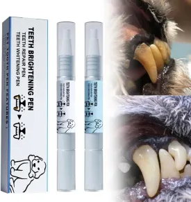 Upgrade Pet Toothbrush Pen, 2025 New Pet Oral Repair Gel Dog Teeth Cleaning Pen, Pet Tooth Whitening & Cleaning Teeth Brightening Pens for Dog Cats Dental Care Fresh Breath (1)