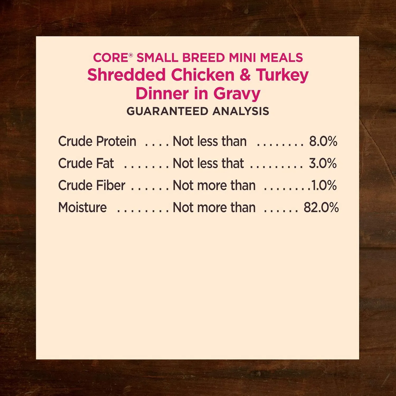 Wellness CORE Natural Grain Free Small Breed Mini Meals Wet Dog Food, Shredded Chicken & Turkey Dinner in Gravy, 3-Ounce Pouch (Pack of 12)