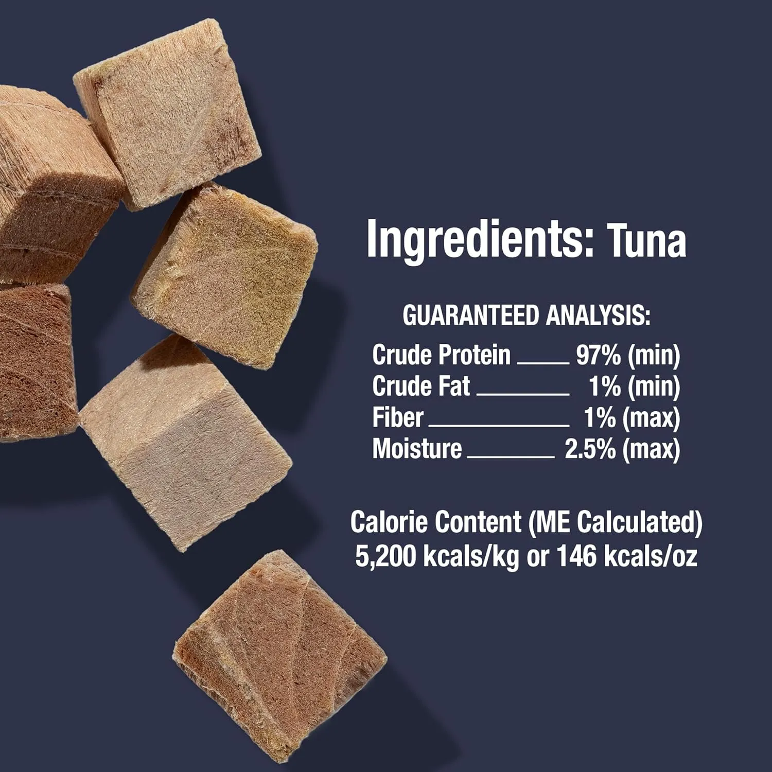 Whole Life Cat Just One Tuna Freeze Dried Cat Treats - Human Grade High Protein Food, Healthy Training Snacks, Freeze Dried Tuna Food Toppers, USA Made Natural Treats - 1.5 oz (Pack of 1)