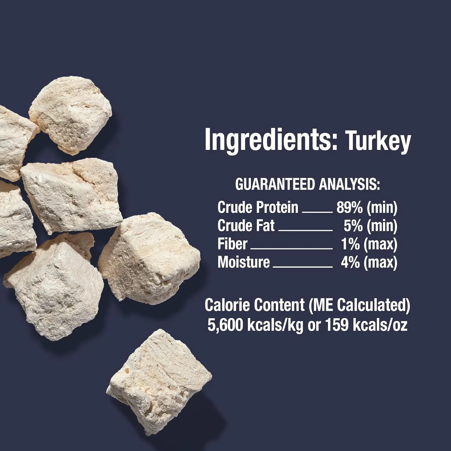 Whole Life Cat Just One Turkey Freeze Dried Cat Treats - Human Grade High Protein Food, Healthy Training Snacks, Freeze Dried Turkey Food Toppers, USA Made Natural Treats - 1.2 oz (Pack of 1)