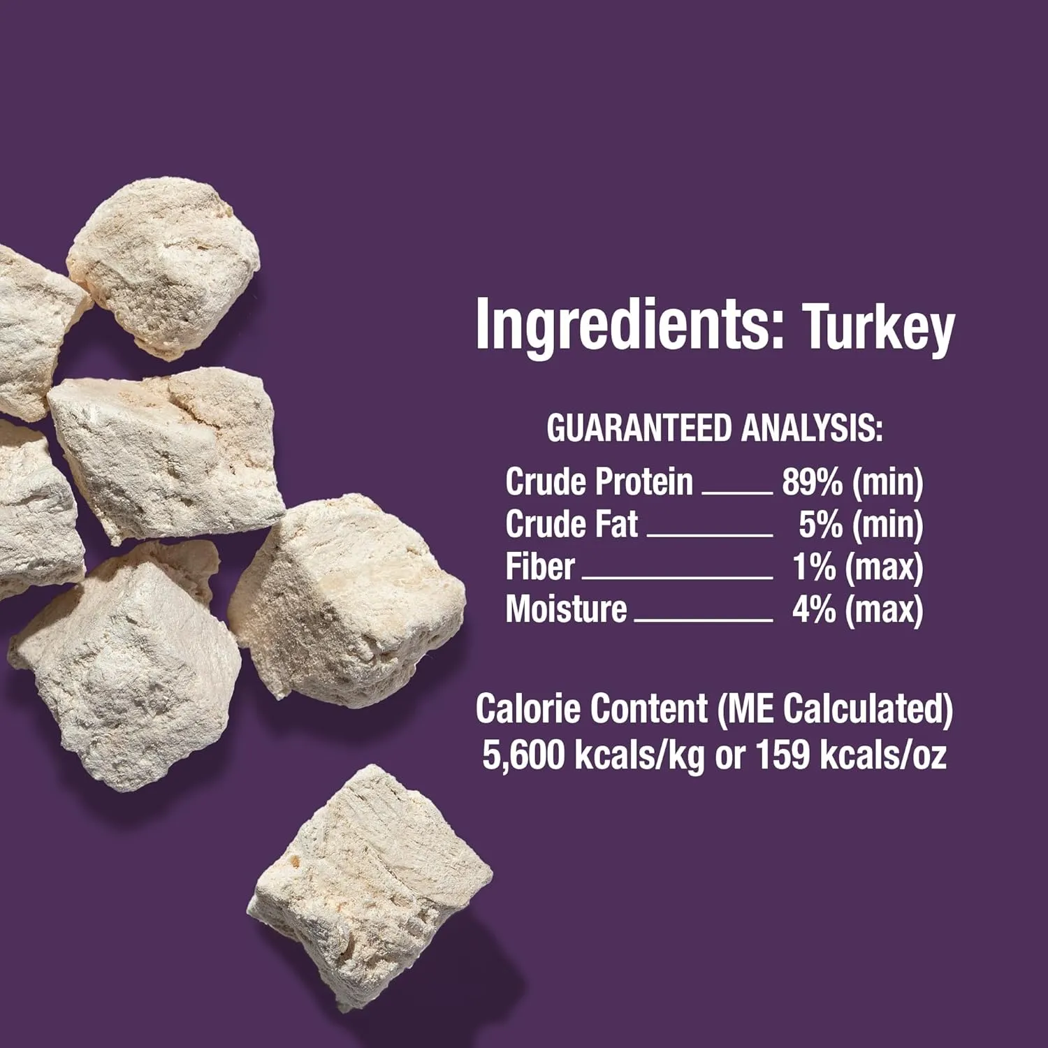 Whole Life Dog Just One Turkey Freeze Dried Dog Treats - Human Grade High Protein Food, Healthy Training Snacks, Freeze Dried Food Toppers, USA Made Natural Treats - 10 oz (Value Pack of 1)